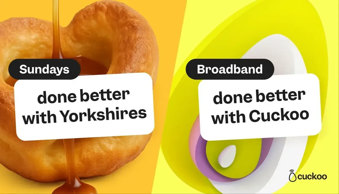 Cuckoo &lsquo;Broadband, done better&rsquo; spoof OOH — Sundays