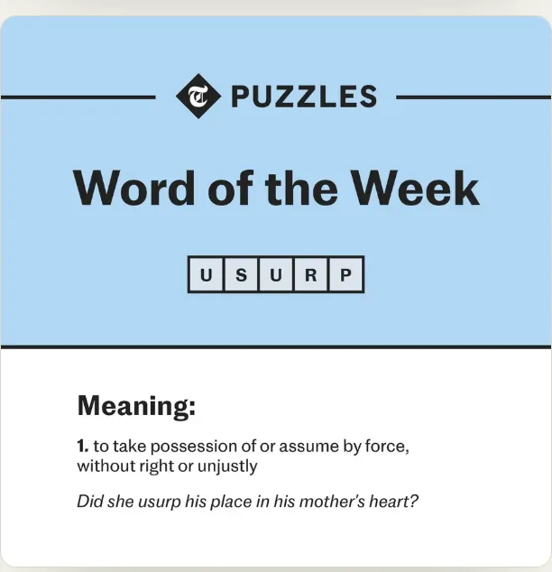 Telegraph Puzzles — &lsquo;Word of the Week&rsquo;